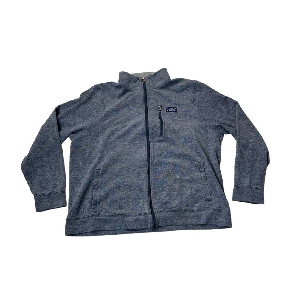 LL Bean Mens Full Zip Sweater Traditional Fit Sz XL Reg